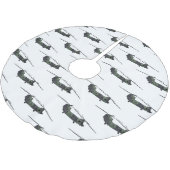 Cartoon van de helikopter van het Chinese leger Kerstboom Rok (Gekanteld)