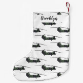 Cartoon van de helikopter van het Chinese leger Kleine Kerstsok (Achterkant)