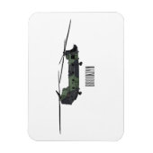 Cartoon van de helikopter van het Chinese leger Magneet (Verticaal)