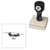 Cartoon van de helikopter van het Chinese leger Rubberstempel (Gestempeld)