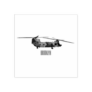 Cartoon van de helikopter van het Chinese leger Rubberstempel