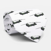 Cartoon van de helikopter van het Chinese leger Stropdas (Opgerold)