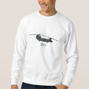 Cartoon van de helikopter van het Chinese leger Trui