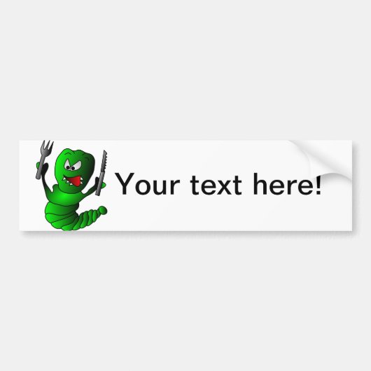 Cartoon van de Hongaarse keuken Bumpersticker (Voorkant)