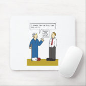 Cartoon van de Humor voor gezondheid en veiligheid Muismat (Met muis)