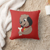 Cartoon van de kattepuppy Cute puppy dog werpen ku Kussen (Deken)