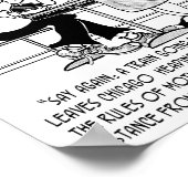 Cartoon van de klasse wiskunde 9478 poster (Hoek)