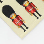 Cartoon van de koningin-garde soldaten fleece deken (Hoek)