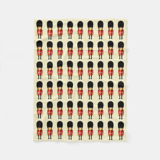 Cartoon van de koningin-garde soldaten fleece deken (Voorkant)