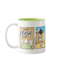 Cartoon van de luchtverkeersleider Funny Toilet