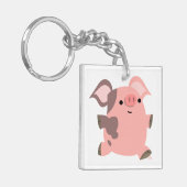 Cartoon van de luis Acryl Sleutelhanger (Voorkant Links)