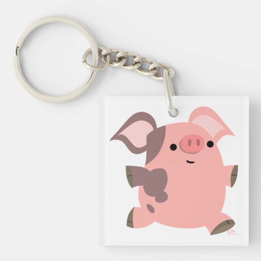 Cartoon van de luis Acryl Sleutelhanger (Voorkant)