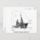 Cartoon van de marine 9228 briefkaart (Voorkant / Achterkant)