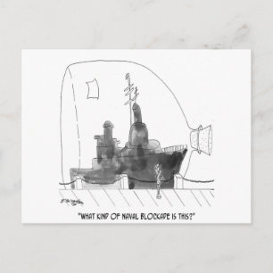 Cartoon van de marine 9228 briefkaart