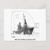 Cartoon van de marine 9228 briefkaart (Voorkant)