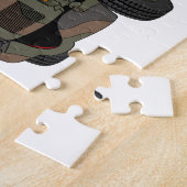 Cartoon van de Military Troop Carrier Legpuzzel (Zijkant)