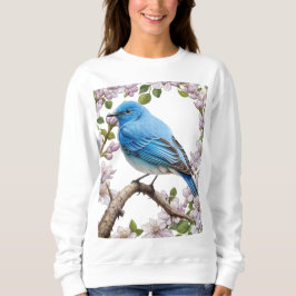 Cartoon van de Mountain Bluebird met Syringa Trui
