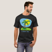 Cartoon van de palmboom T-shirt (Voorkant volledig)