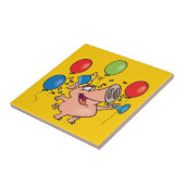 cartoon van de paradefeest tegeltje (Zijkant)