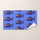 Cartoon van de Piranha-vis Bad Handdoek (Handdoek)