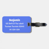 Cartoon van de Piranha-vis Bagagelabel (Achterkant horizontaal)