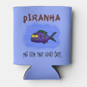 Cartoon van de Piranha-vis Blikjeskoeler (Voorkant)