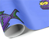 Cartoon van de Piranha-vis Cadeaupapier (Rol Hoek)