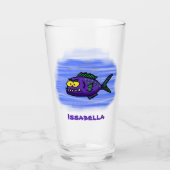 Cartoon van de Piranha-vis Glas (Voorkant)