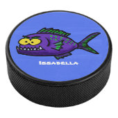 Cartoon van de Piranha-vis Hockey Puck (3/4)