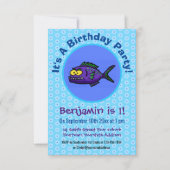 Cartoon van de Piranha-vis Kaart (Voorkant)