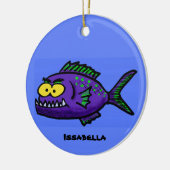Cartoon van de Piranha-vis Keramisch Ornament (Links)