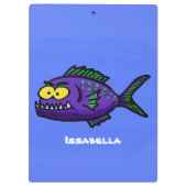 Cartoon van de Piranha-vis Klembord (Achterkant)