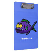 Cartoon van de Piranha-vis Klembord (Rechts)