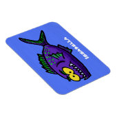 Cartoon van de Piranha-vis Magneet (Rechterzijde)