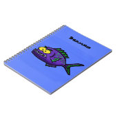 Cartoon van de Piranha-vis Notitieboek (Linkerzijde)