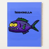 Cartoon van de Piranha-vis Planner (Achterkant)