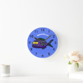 Cartoon van de Piranha-vis Ronde Klok (Huis)