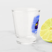 Cartoon van de Piranha-vis Shot Glas (Links)