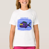 Cartoon van de Piranha-vis T-shirt (Voorkant)