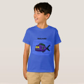 Cartoon van de Piranha-vis T-shirt (Voorkant volledig)