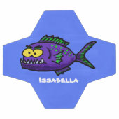 Cartoon van de Piranha-vis Voetbal (Enkel)