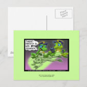 Cartoon van de politie van Kikker op grappige Brie Briefkaart (Voorkant / Achterkant)