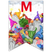 Cartoon van de prettige kerstfeestdag. vlaggetjes (Tweede vlag)