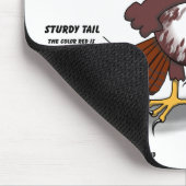 Cartoon van de rode staart muismat (Hoek)