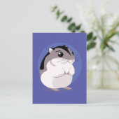 Cartoon van de Russische Dwarf Hamster Briefkaart (Staand voorkant)