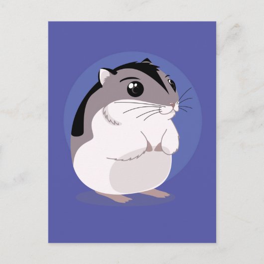 Cartoon van de Russische Dwarf Hamster Briefkaart (Voorkant)