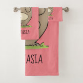 Cartoon van de schattige kruiphamster van de verge bad handdoek (Insitu)