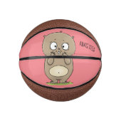 Cartoon van de schattige kruiphamster van de verge basketbal (Voorkant)