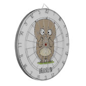 Cartoon van de schattige kruiphamster van de verge dartbord (Voorkant Links)