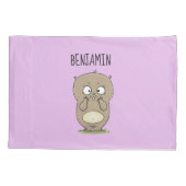 Cartoon van de schattige kruiphamster van de verge kussensloop (Achterkant)